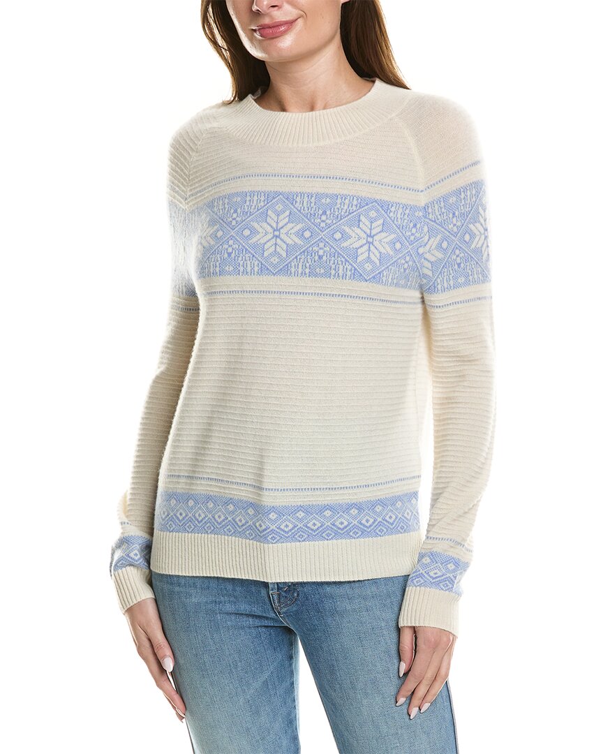 Shop Kier + J Cableknit Cashmere Pullover Sweater In Grey