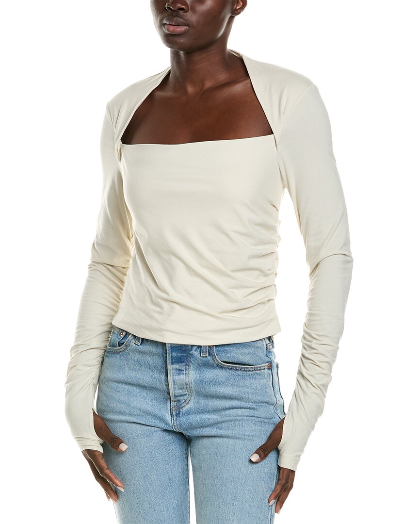 Shop Helmut Lang Fitted Shrug Top