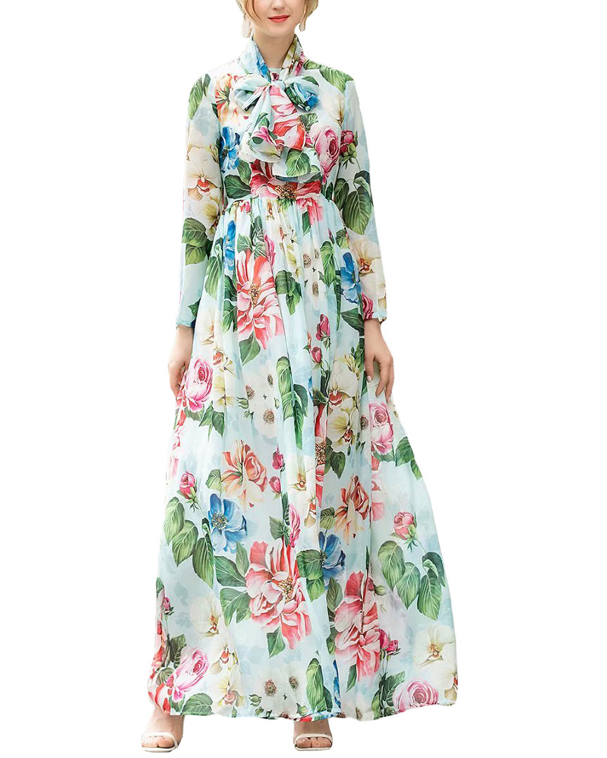 Image of BURRYCO Silk-Blend Maxi Dress