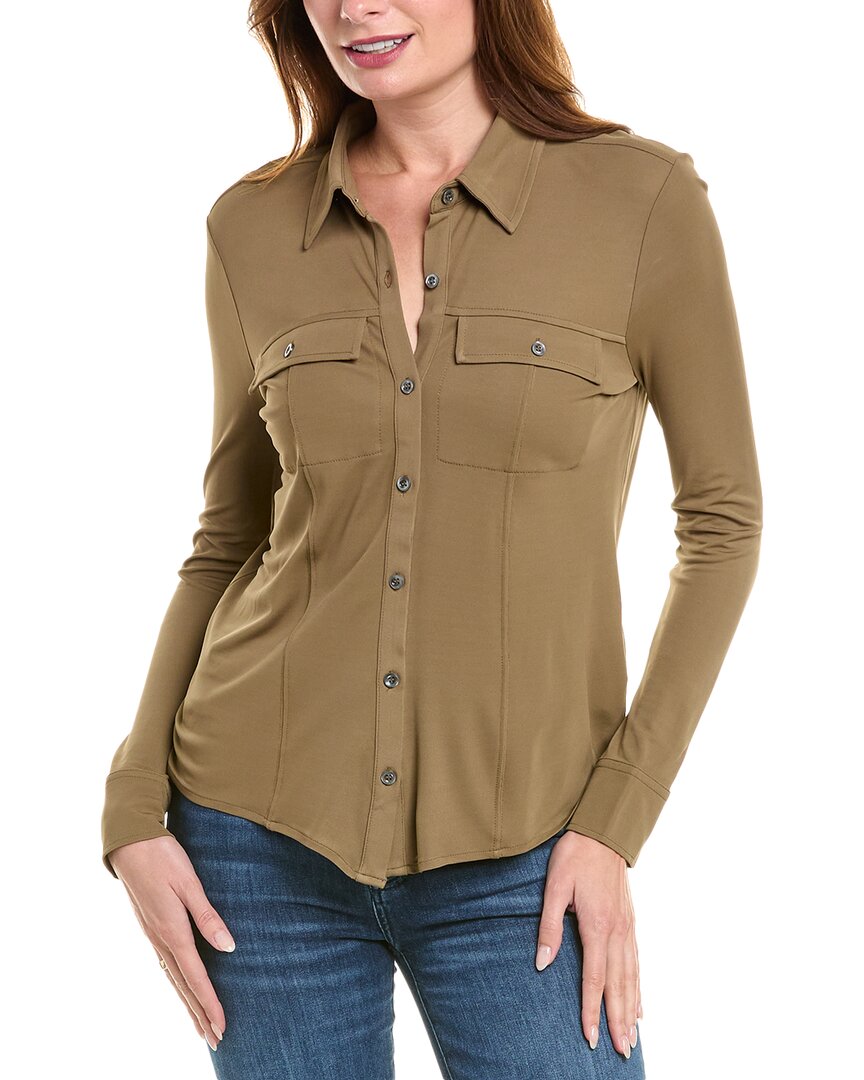 Frame Denim Shirt In Brown