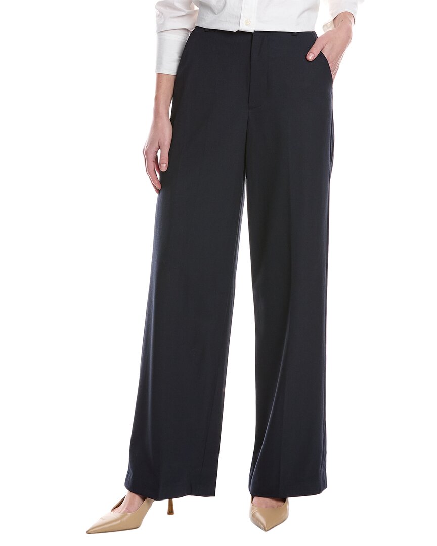 Rag & Bone Andi Dark Navy Wool Trouser Jean In Navy