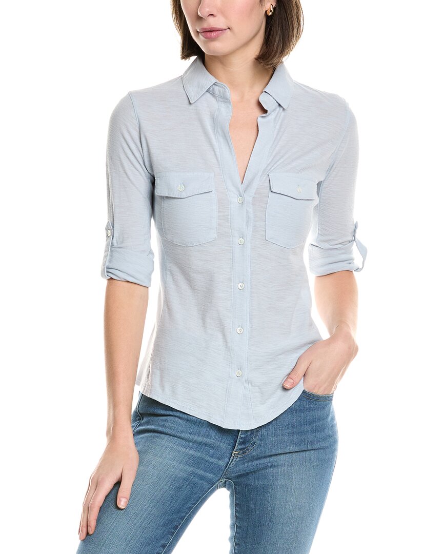 James Perse Contrast Panel Shirt