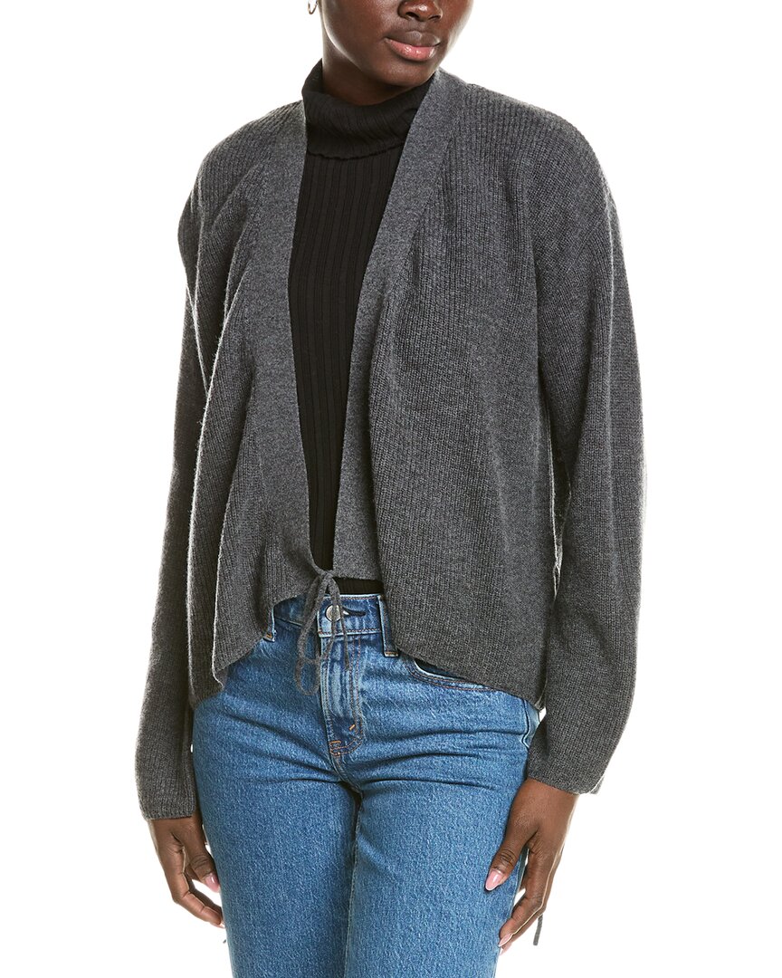 BRODIE CASHMERE BRODIE CASHMERE WOOL & CASHMERE-BLEND RIBBED WRAP CARDIGAN