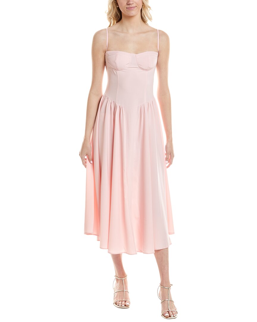 Estellina Midi Dress In Pink