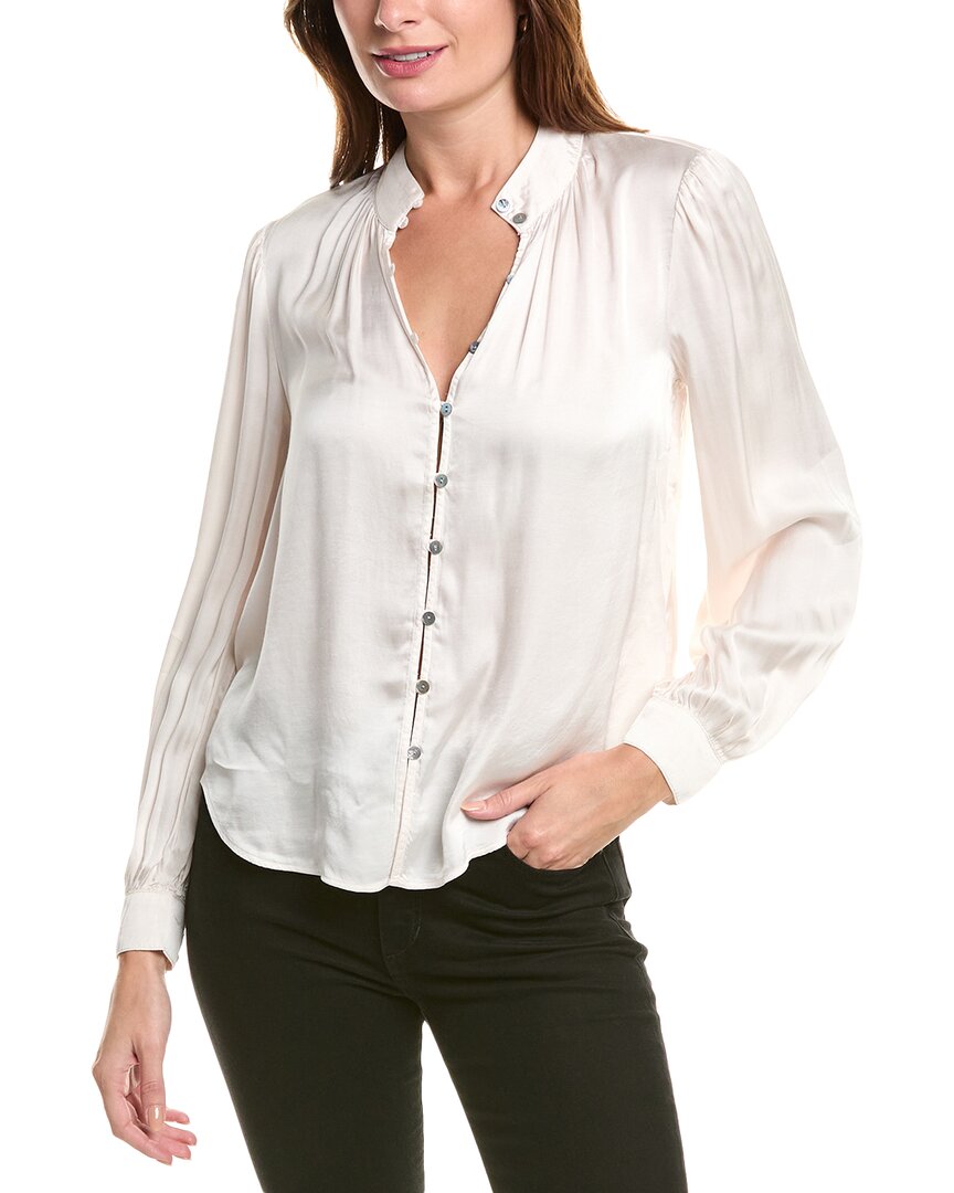 Bella Dahl Shirred Button Up Blouse