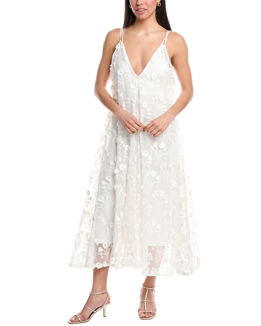 Agua By Agua Bendita Woman Midi Dress White Size M Polyester In White