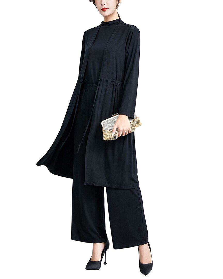 Image of RENE LION pc Cardigan, Blouse & Pant Set