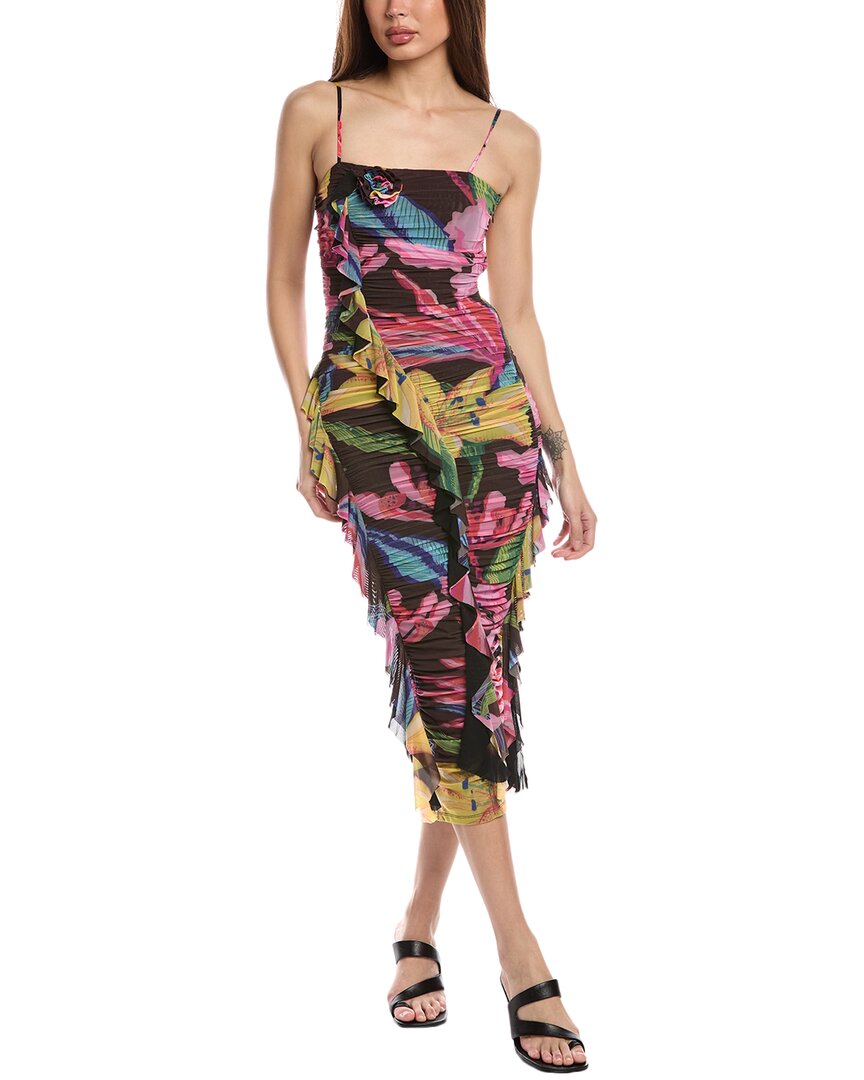 Rococo Sand Chris Midi Dress In Black