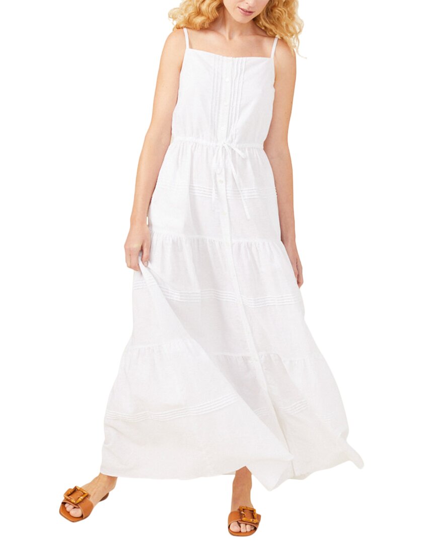 Shop J.mclaughlin Ruth Linen-blend Dress