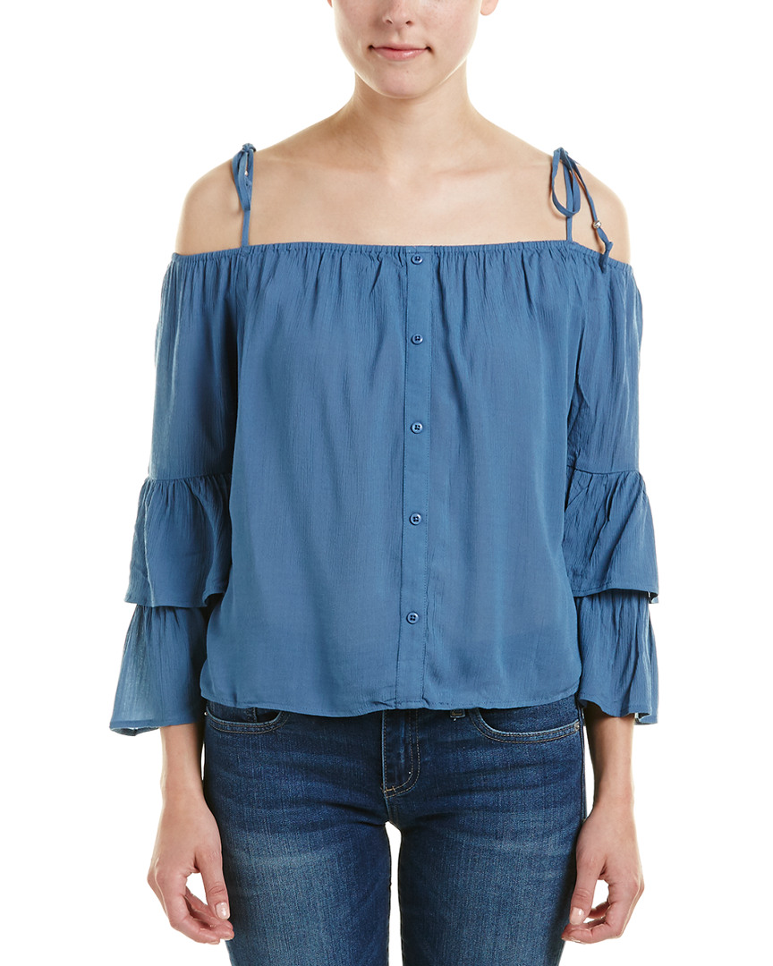 Image of Hashttag Cold-Shoulder Top