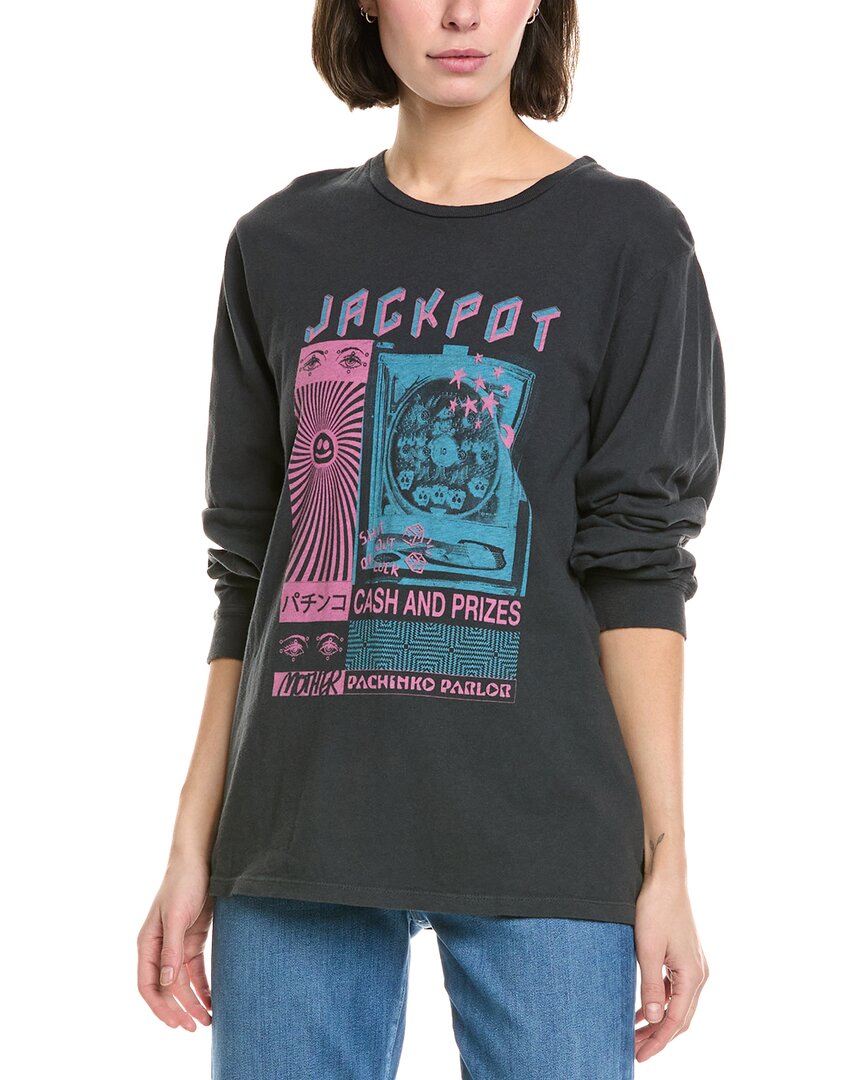Mother Rowdy T-shirt In Black