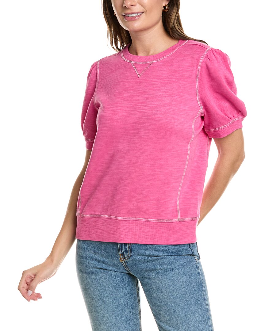 Shop Tommy Bahama Tobago Bay Puff Sleeve T-shirt In Pink