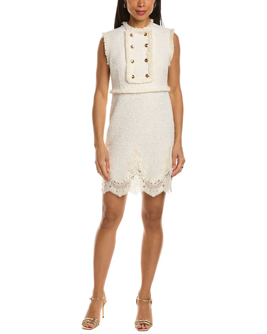 Shop Elisabetta Franchi Mini Dress In White