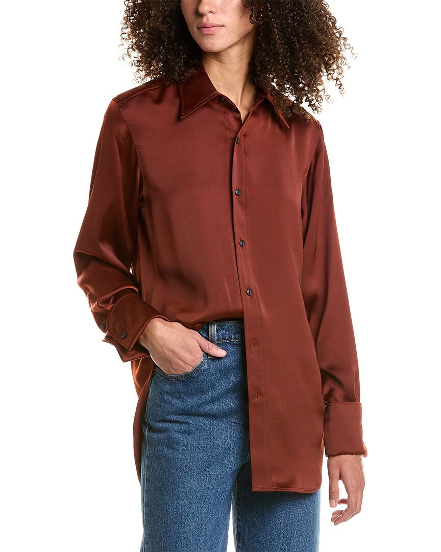 Shop Rag & Bone Delphine Shirt In Brown