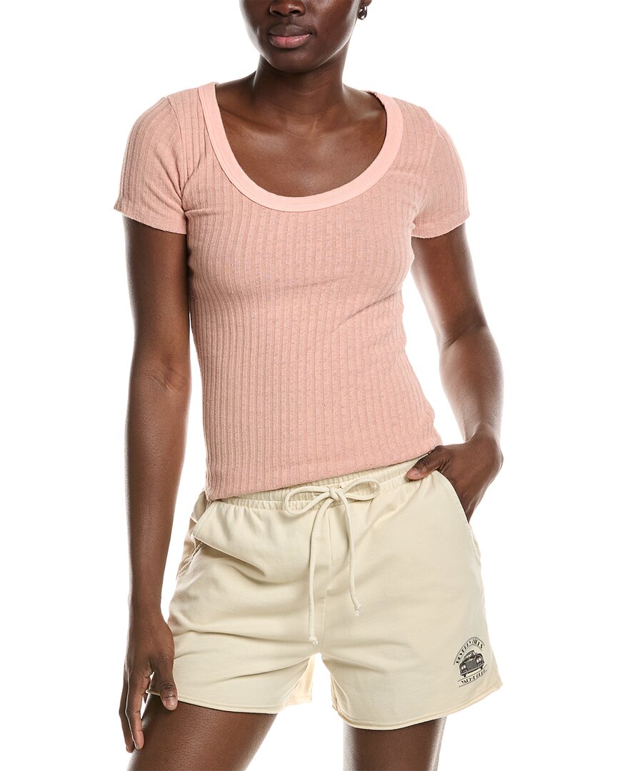 Shop Project Social T Julie Scoop Neck Sweater Rib T-shirt