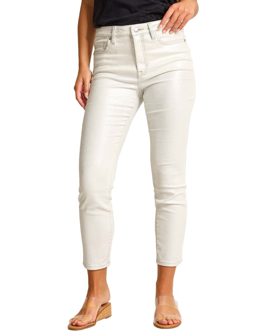TOMMY BAHAMA TOMMY BAHAMA METALLIC DENIM HIGH-RISE ANKLE SKINNY JEAN