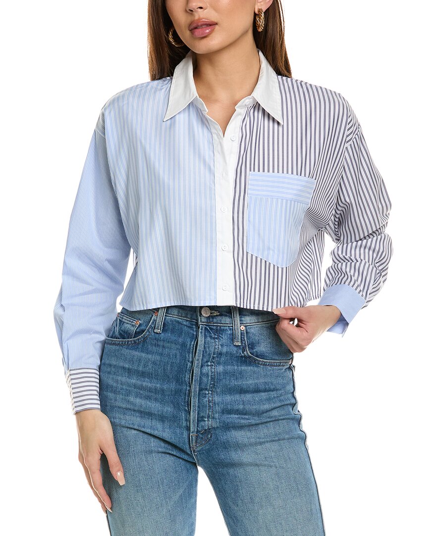Brook + Lynn Shirt In Blue