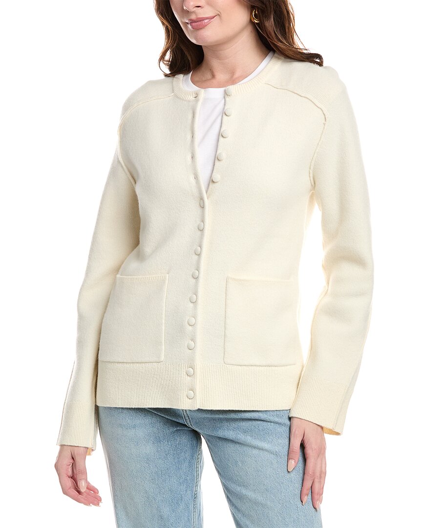 Rag & Bone Bridget Wool-blend Cardigan In White