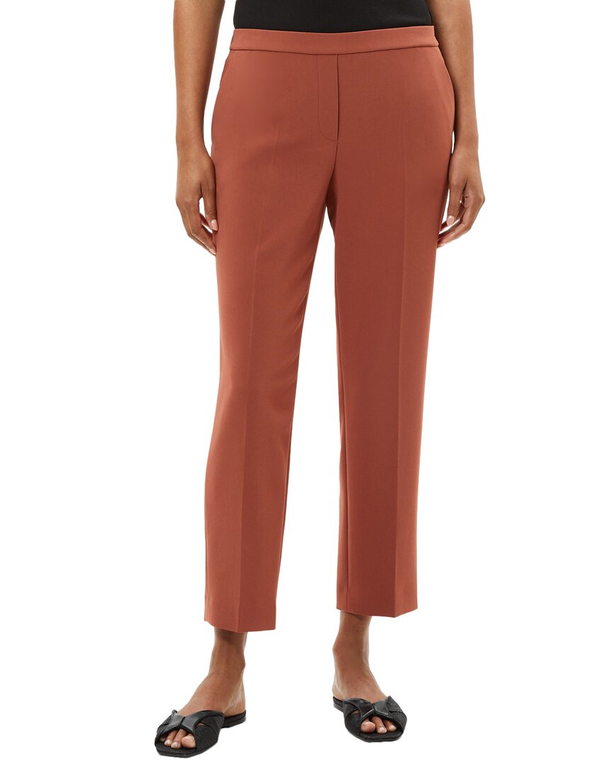Theory Treeca Linen Blend Crop Pull-on Pants