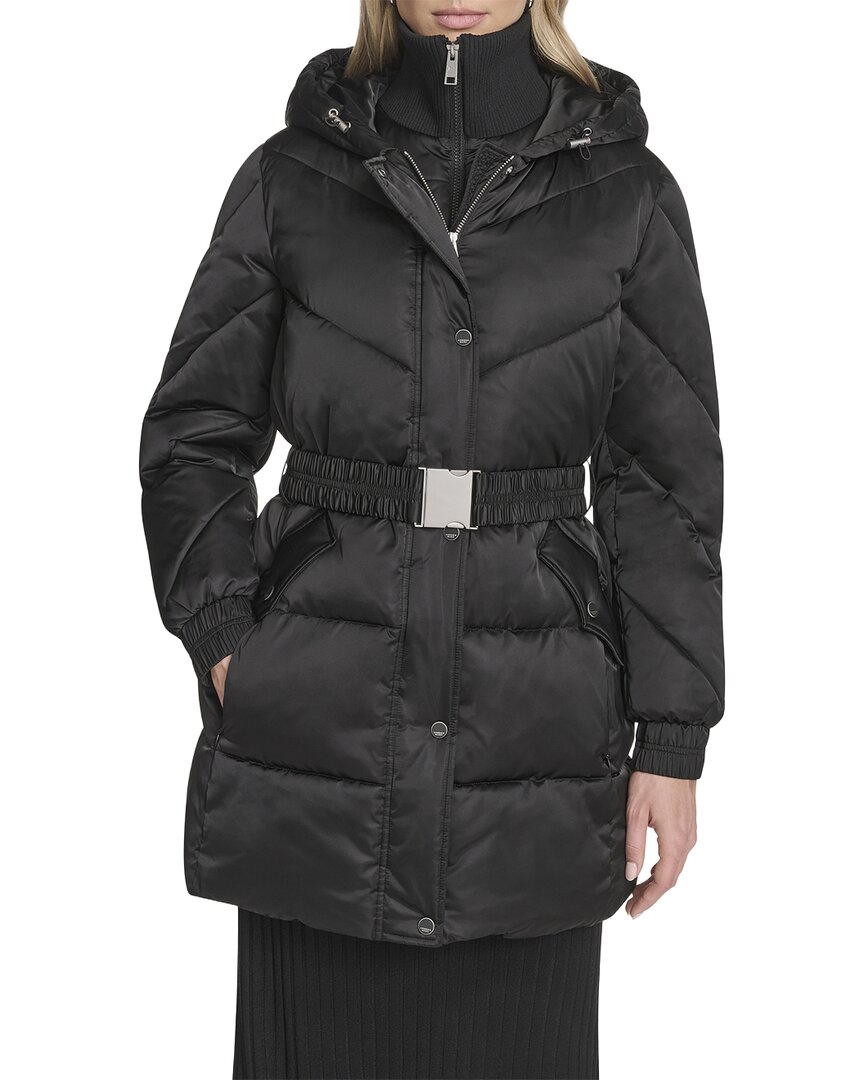 Andrew Marc Mallee Hooded Parka In Black