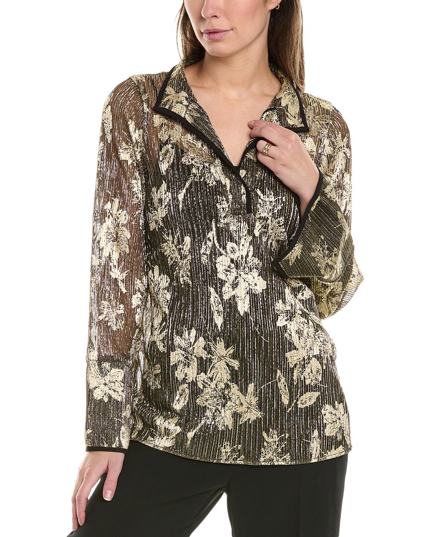 VINCE CAMUTO VINCE CAMUTO V-NECK TUNIC BLOUSE 