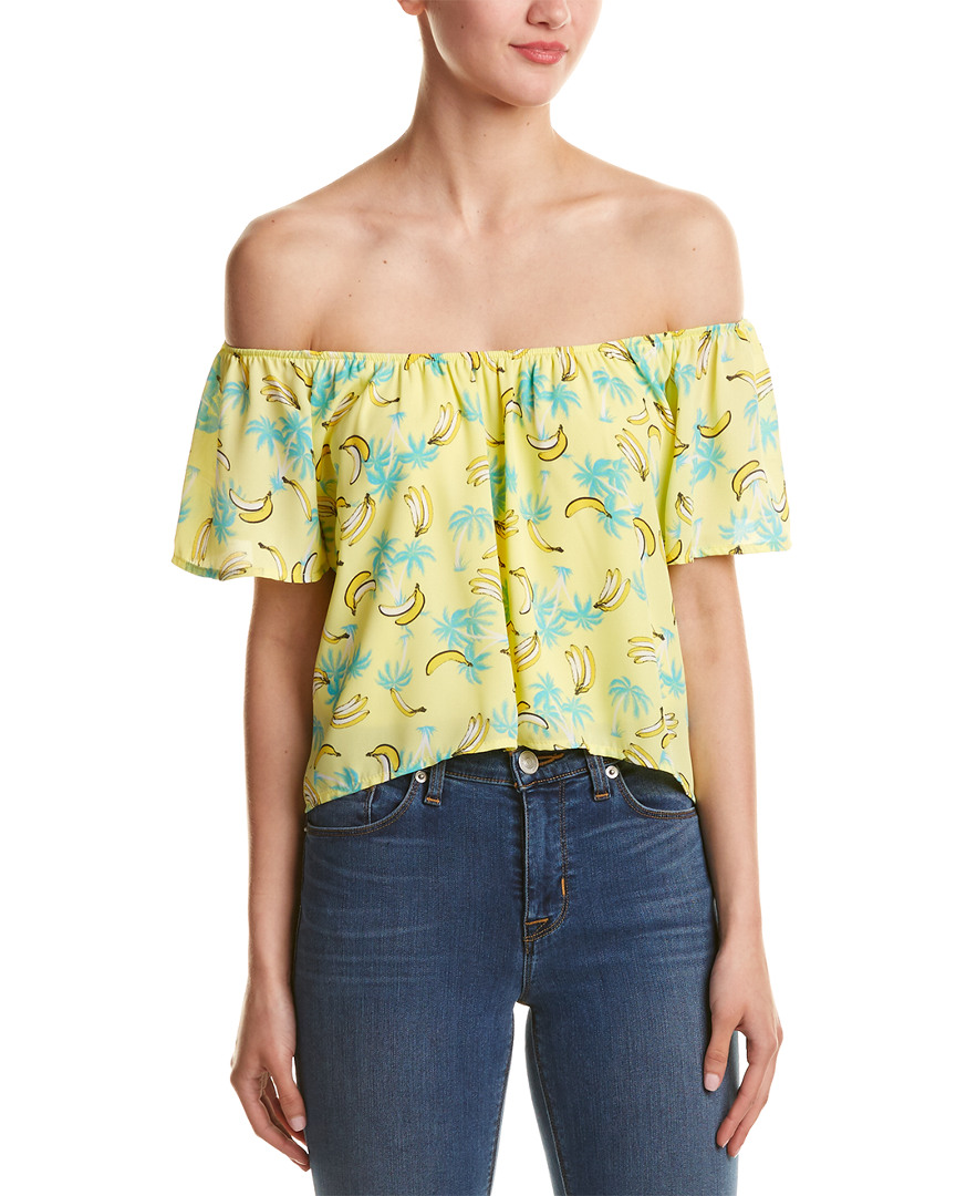 Image of Peach Love CA Off-The-Shoulder Top