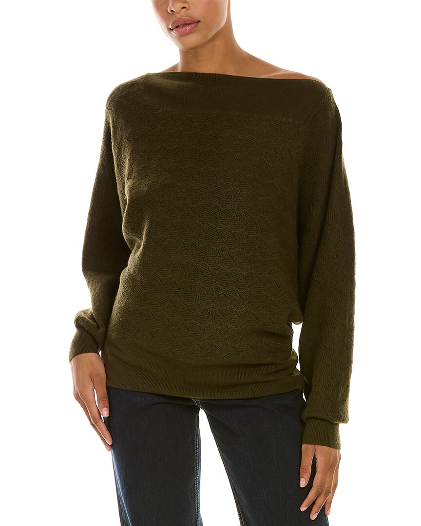 Trina Turk Halima 2 Wool Sweater In Green | ModeSens