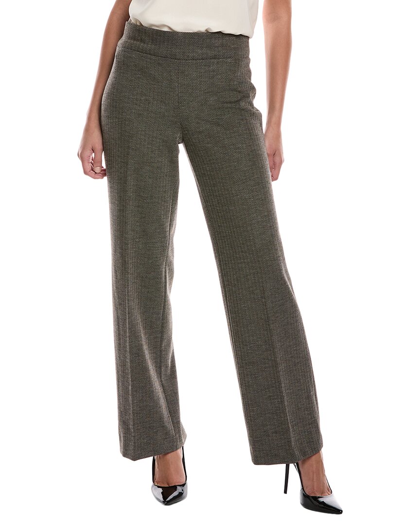 Anne Klein Pull-on Wide Leg Trouser In Gray