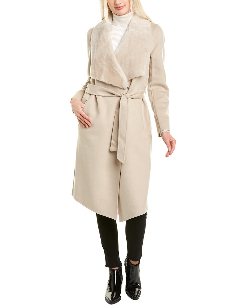 Image of Mackage Sybil Wool & Leather Coat