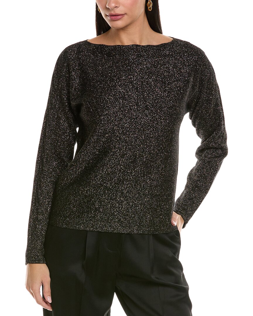 St John St. John Engineered Sweater In Black