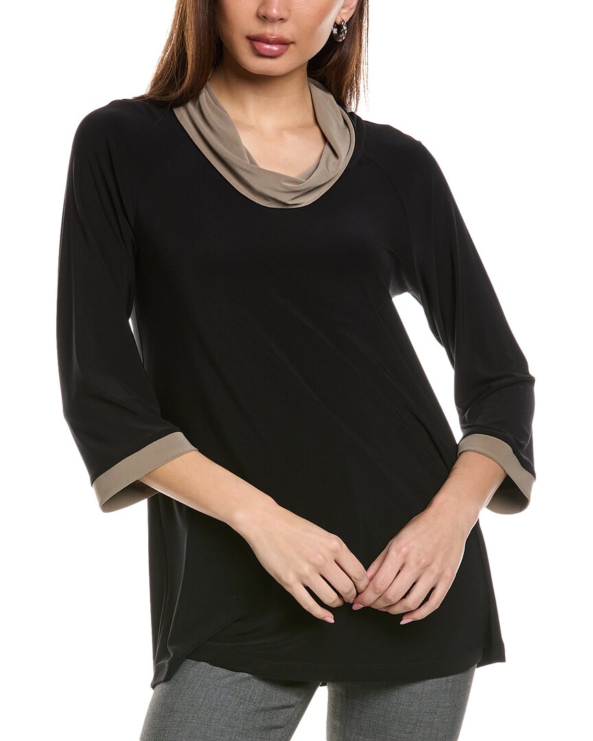 Joseph Ribkoff Cowl Tunic In Black