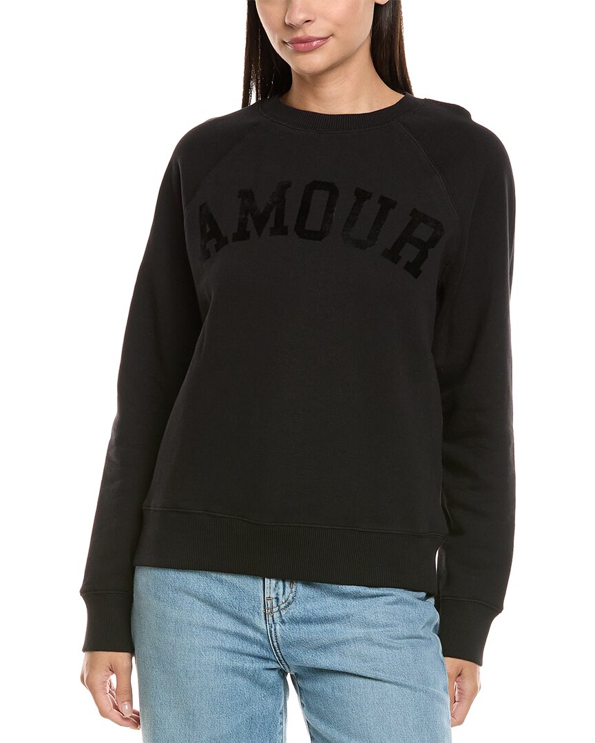 Zadig & Voltaire Amour Flock Sweatshirt In Black