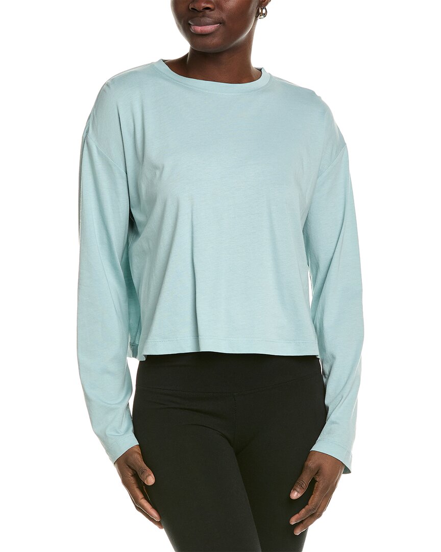 Sweaty Betty Essential Crop T-shirt In Blue