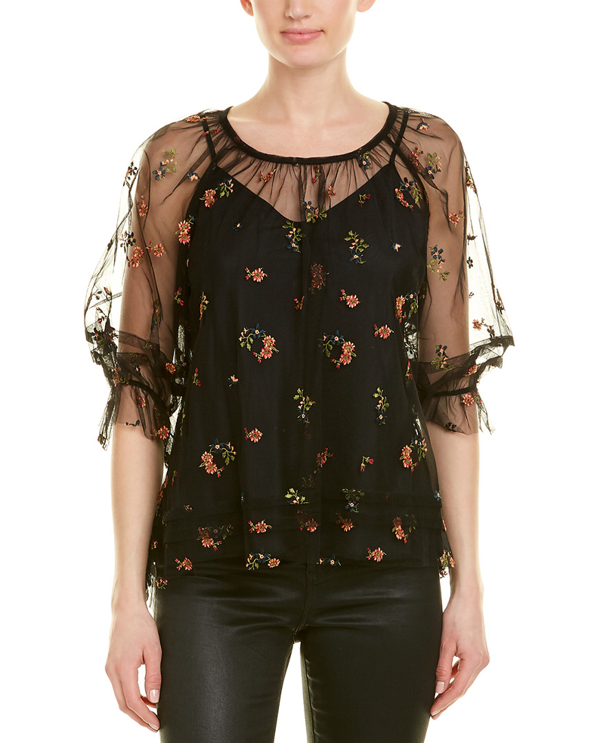 Image of Anna Sui Embroidered Top