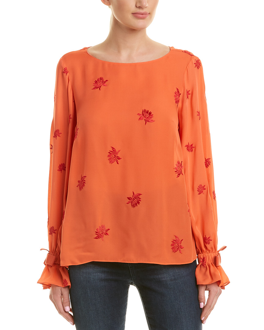 Image of Cinq a Sept Lyla Silk Top