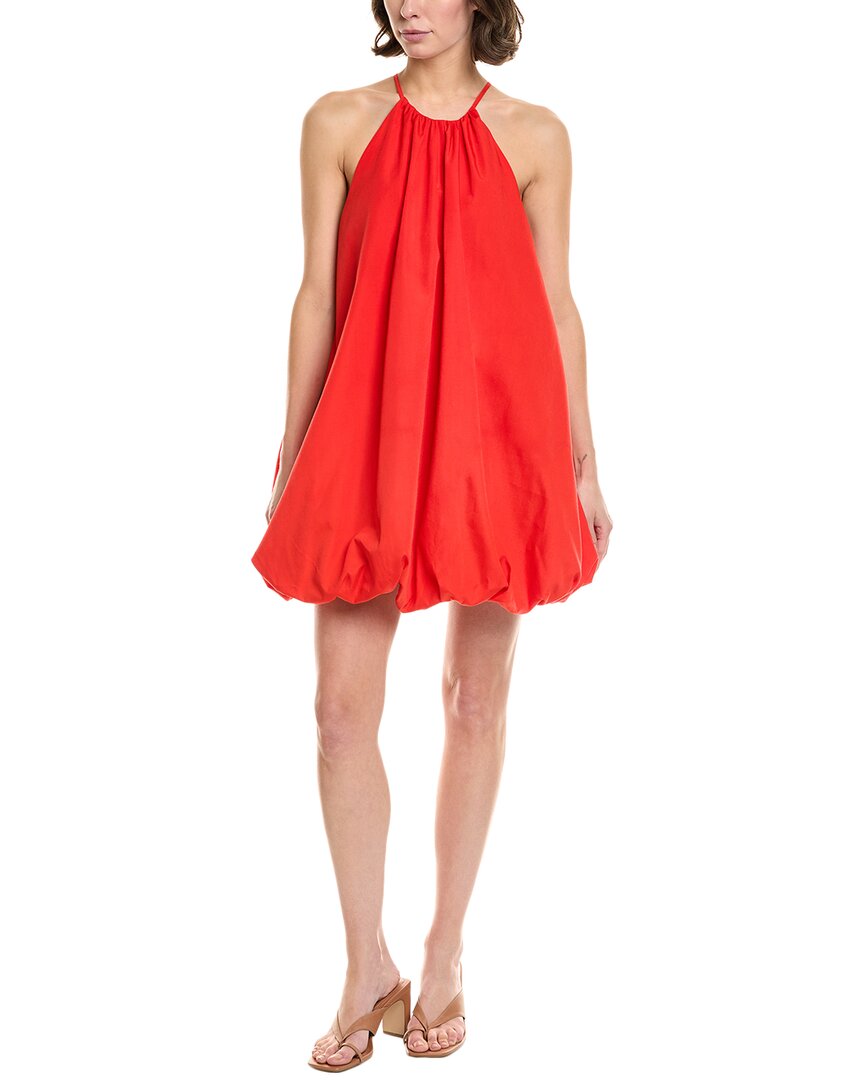 To My Lovers Bubble Hem Mini Dress In Red