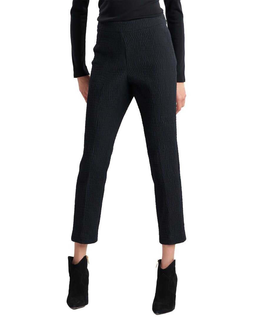 Natori Textured Cotton Jacquard Side Zip Ankle Pant
