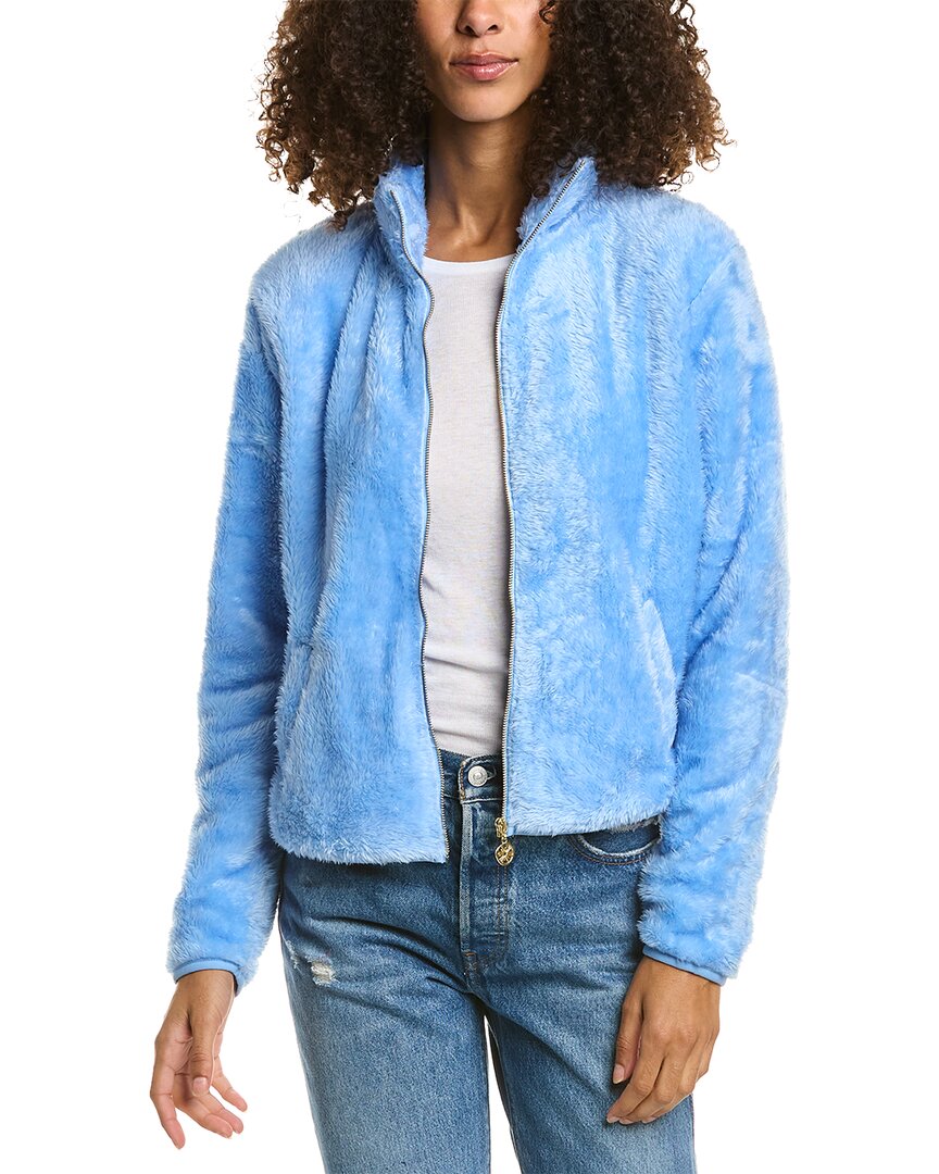 Shop Lilly Pulitzer Ansel Zip-up Jacket In Blue