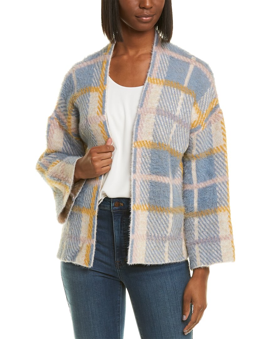 Image of Rain & Rose Plaid Cardigan