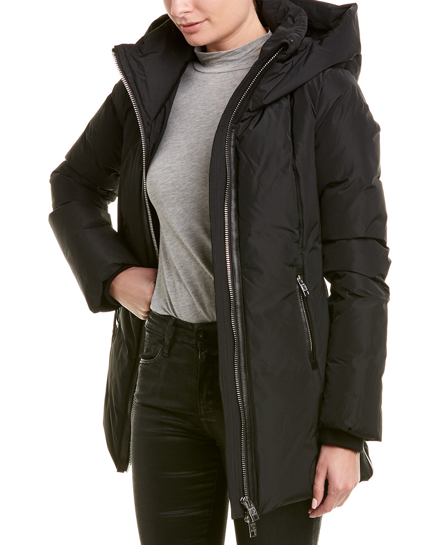 Series By Nicole Benisti Goldenes Leather-Trim Down Coat Women's M ...