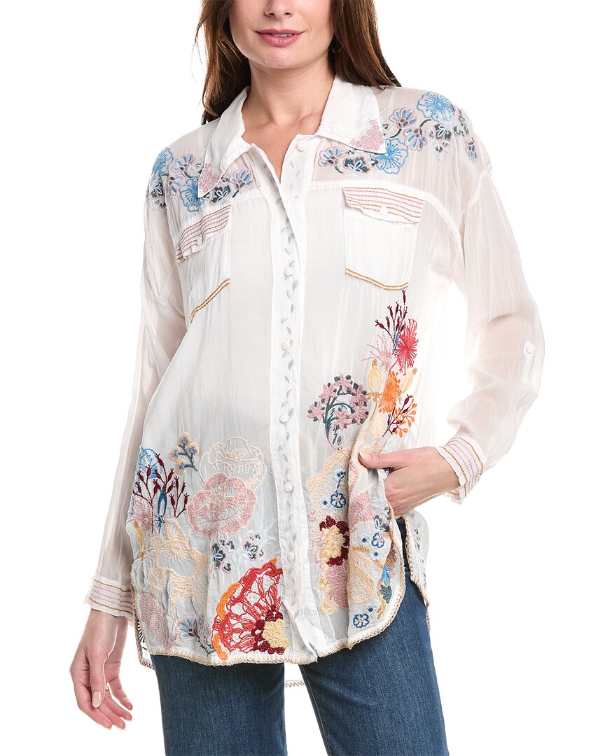 Johnny Was Tocayu Tunic In White