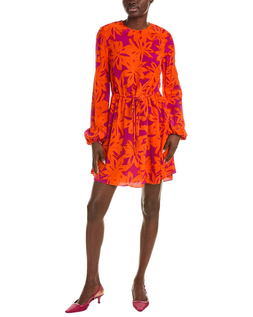 Diane Von Furstenberg Sydney Mini Dress In Orange
