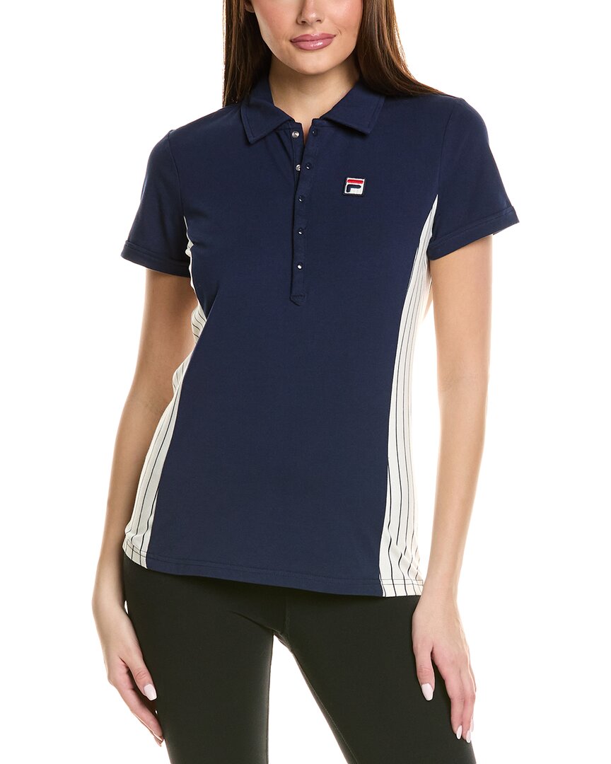 Fila Ivy League Carlile Polo Shirt In Blue