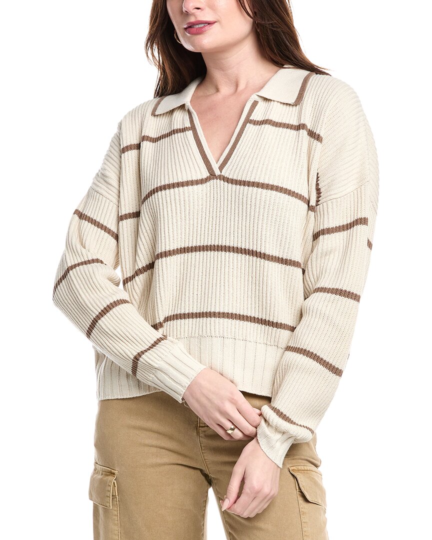 Splendid Cj Polo Sweater In Brown