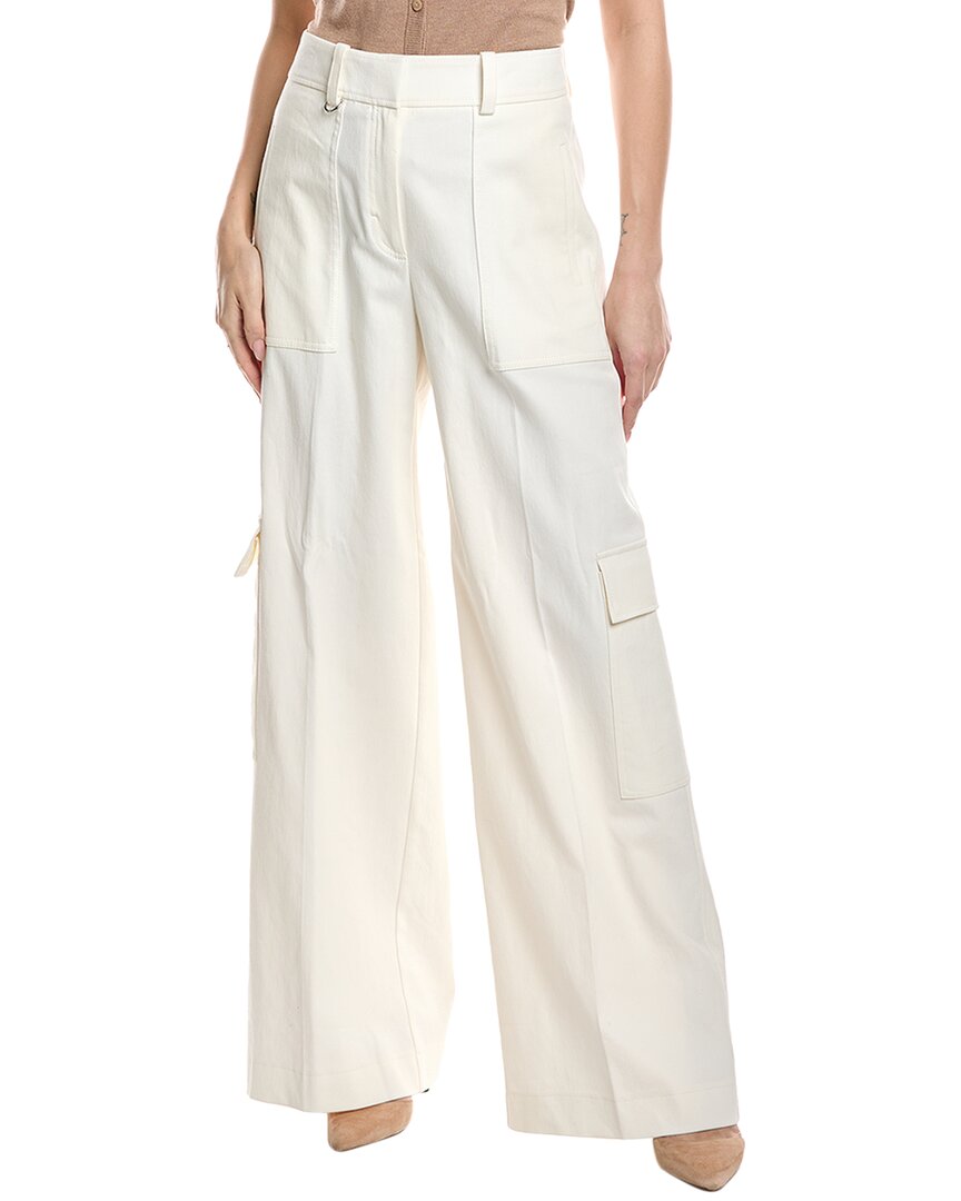 Hugo Boss Pants Boss Woman Color White In White