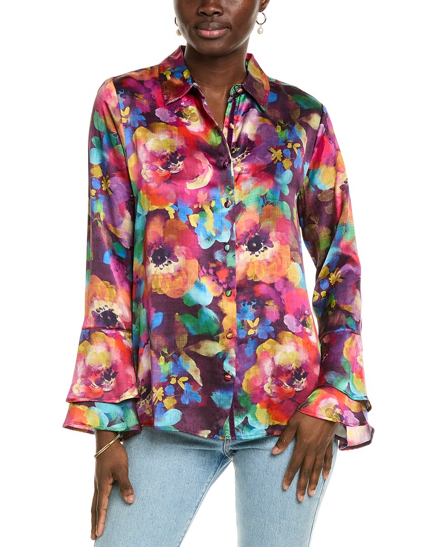 Johnny Was Silk Shirt