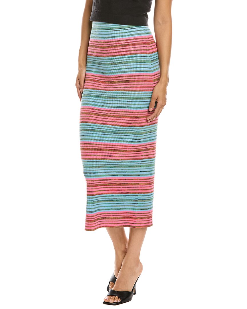 Derek Lam 10 Crosby Riviera Stripe Pencil Skirt In Blue