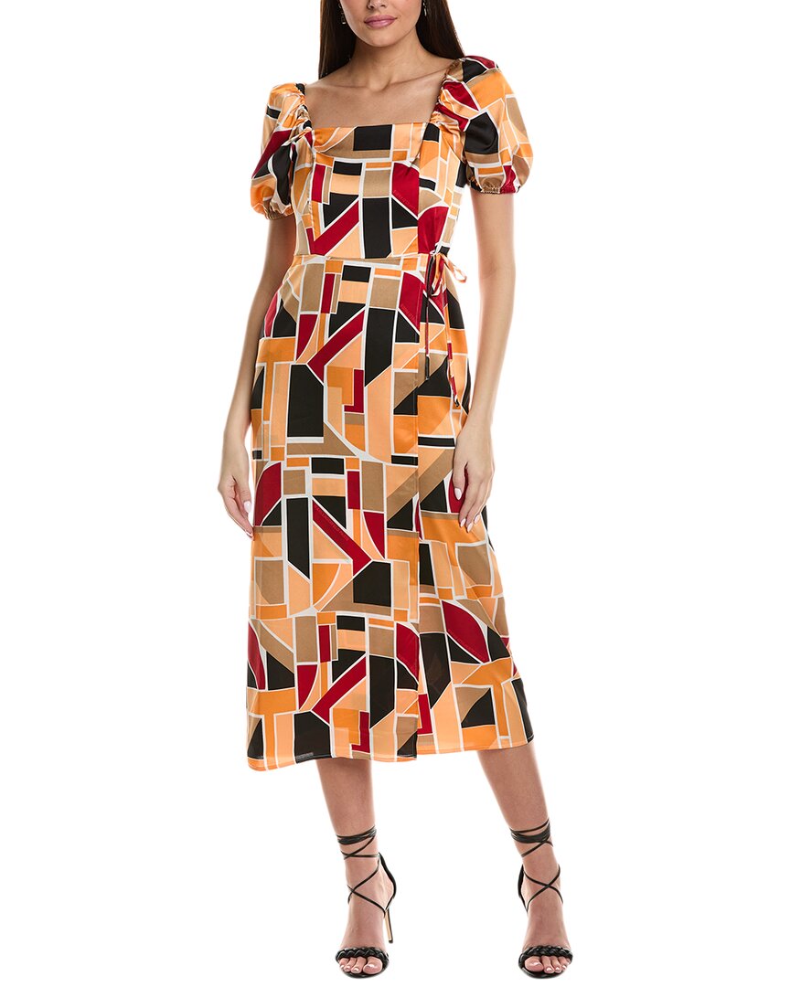 Karl Lagerfeld Womens Formal Midi Sheath Dress
