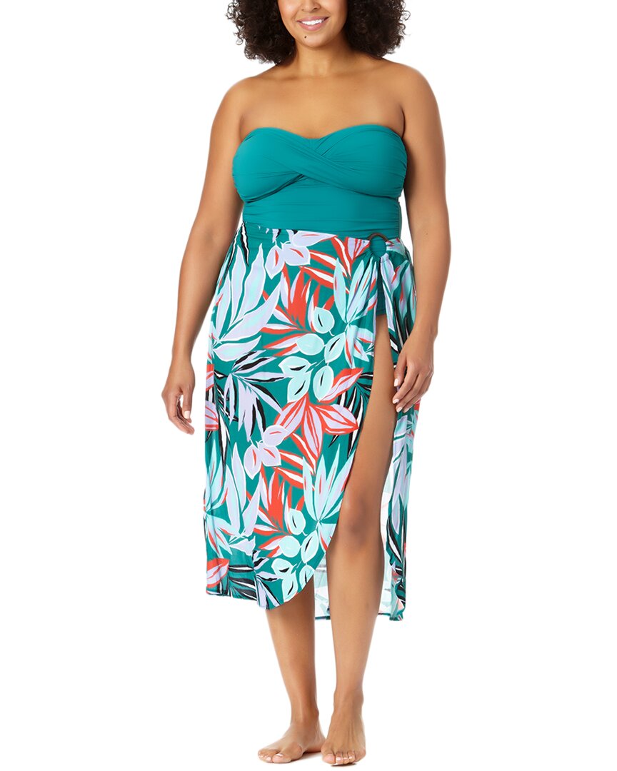 anne cole plus ring sarong skirt