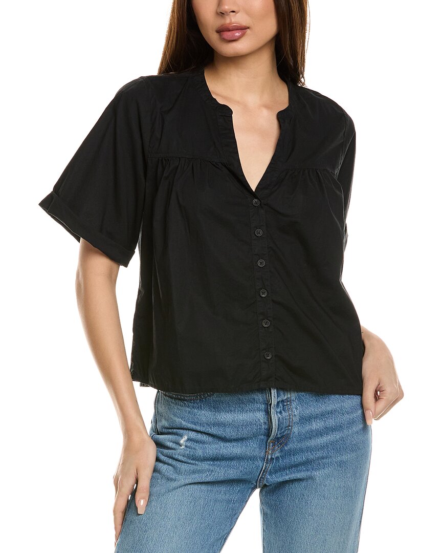 Shop Nation Ltd Filippa Swingy Blouse In Black